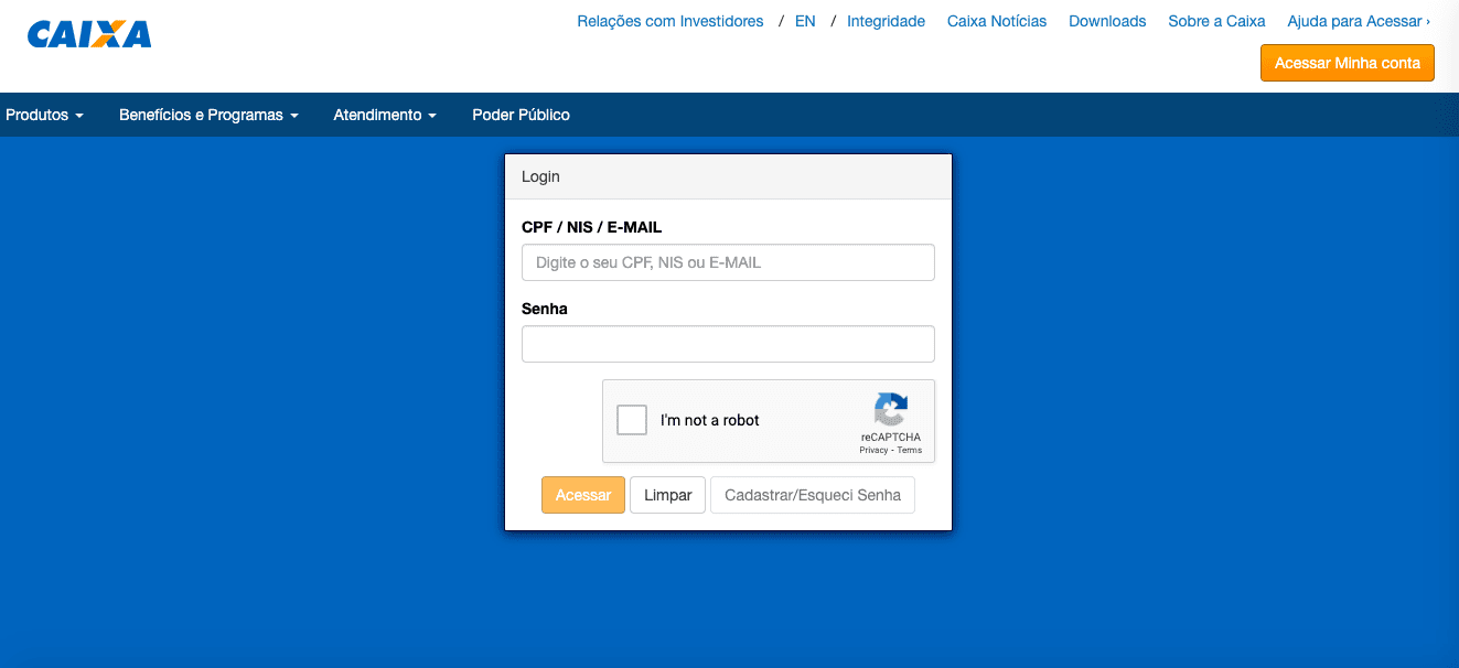 como consultar o saldo do fgts site