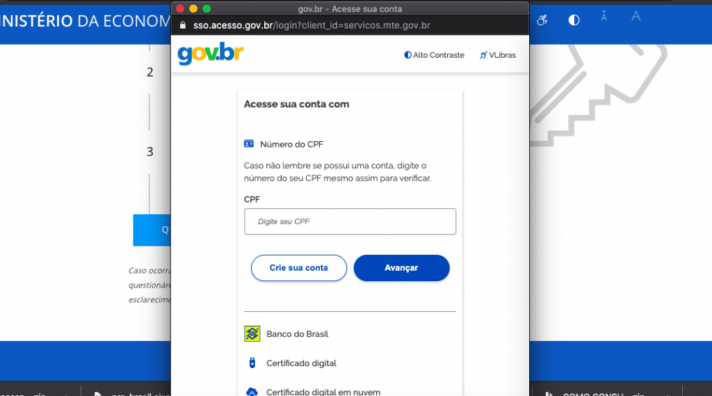 como dar entrada no seguro desemprego