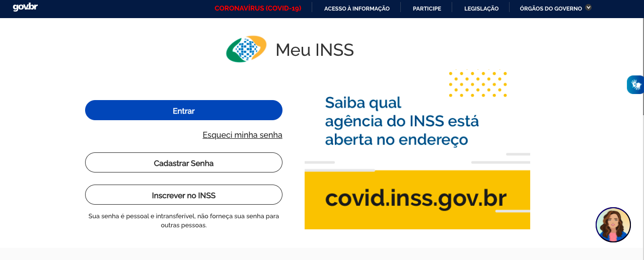 cadastro do meu inss