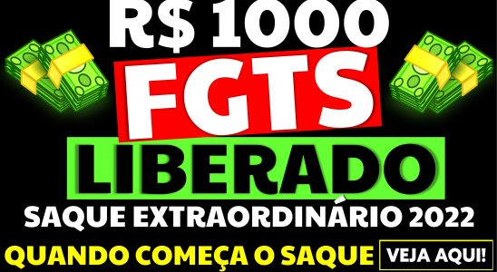 1000 REAIS FGTS LIBERADO! FGTS VEJA QUANDO COMEÇAM OS PAGAMENTOS SAQUE FGTS 2022 CAIXA INFORMA!