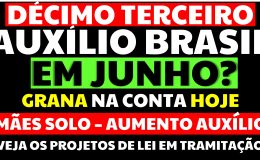 13 SALÁRIO AUXÍLIO BRASIL EM JUNHO AUXÍLIO EM DOBRO MÃES SOLO R$500 AUXÍLIO VEJA OS PLS EM TRAMITAÇÃO