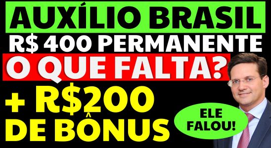 200 REAIS A MAIS AUXÍLIO BRASIL ROMA EXPLICA R$ 400 PERMANENTE AUXILIO BRASIL O QUE FALTA