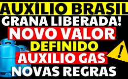 GRANA LIBERADA AUXÍLIO BRASIL NOVO VALOR DEFINIDO VALE GÁS NOVAS REGRAS