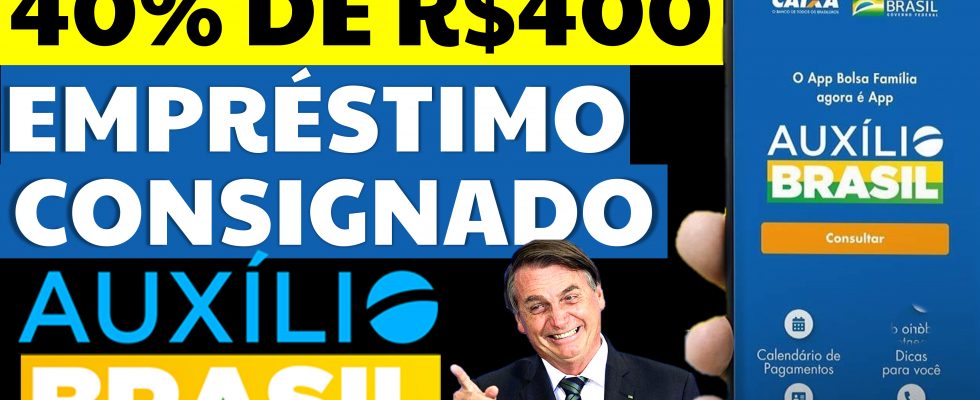 40% DE R$400 EMPRÉSTIMO CONSIGNADO AUXÍLIO BRASIL