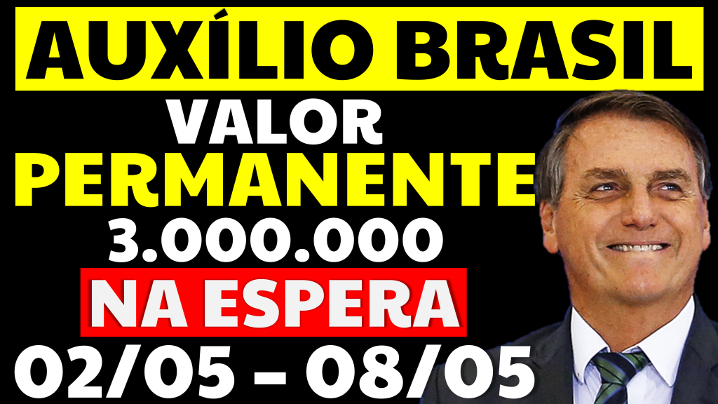 VALOR AUXÍLIO BRASIL PERMANENTE BOLSONARO FALA 3.000.000 NA ESPERA 1000 REAIS LIBERADO EM 48H