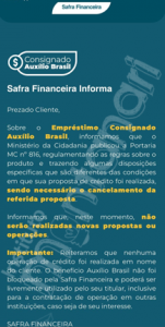 Comunicado Banco Safra