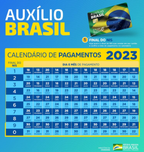 CALENDÁRIO Auxílio Brasil 2023