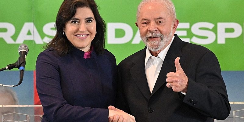 Lula e Simone Tebet